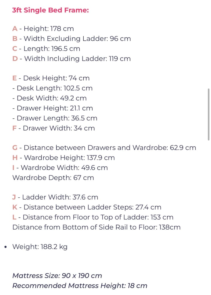 High Sleeper with plenty of storage 