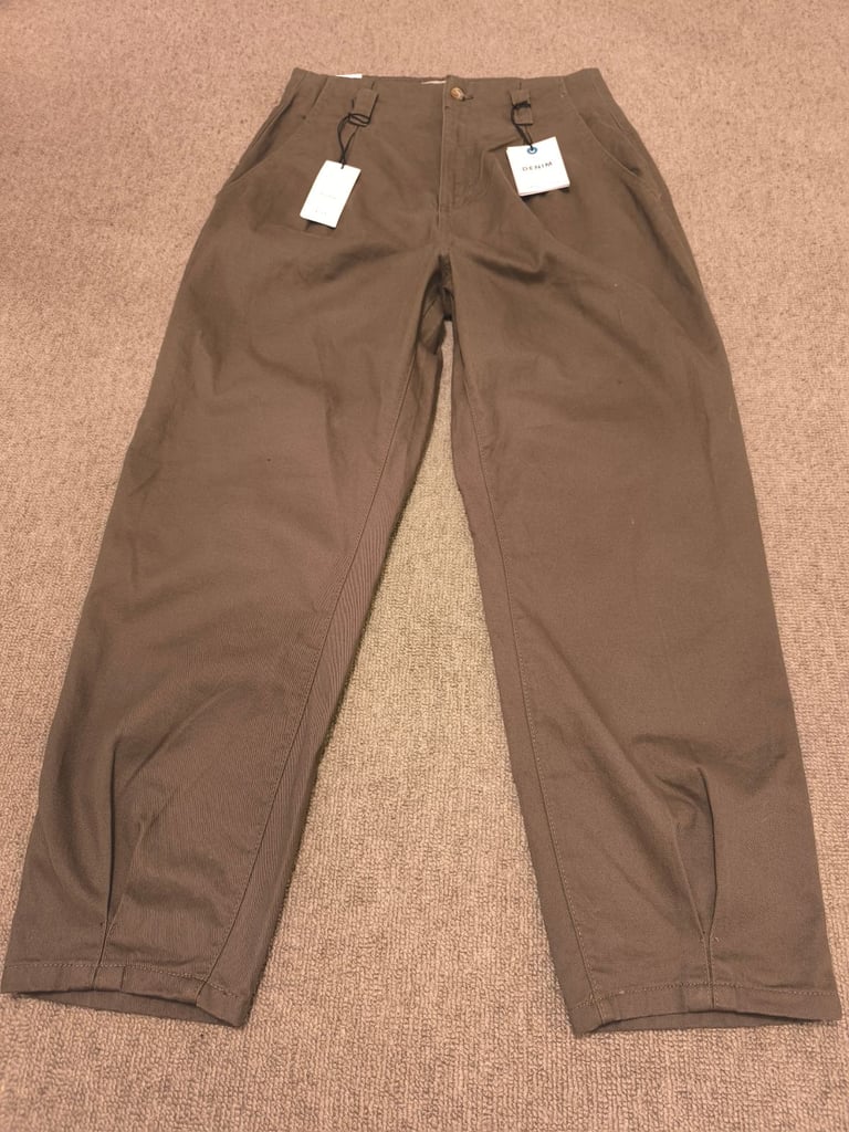 image for New Look Jacob Belted Trousers Size12 With Tags
