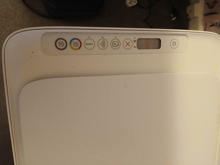 HP Deskjet 2710e printer, white.