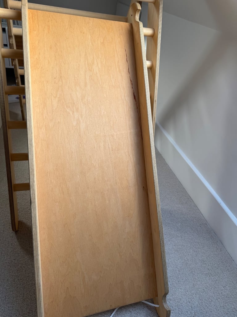 Kids pikler triangle, wooden with slide/ladder