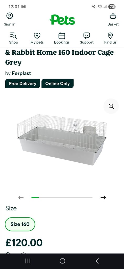 Large indoor rabbit guinea pig cage