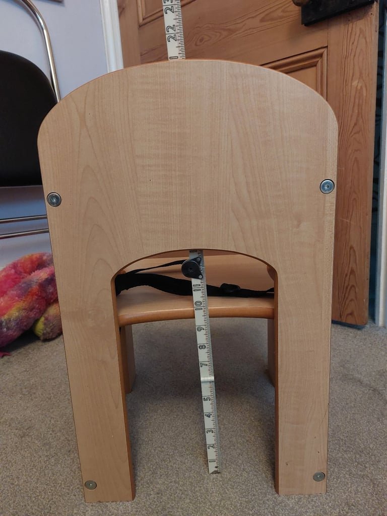 Wooden toddler chair with arms