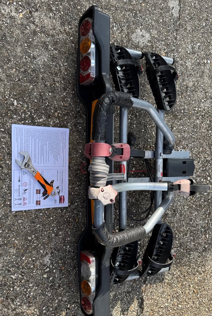 Witter zx200 two 2 bike tow bar towbar bike rack cycle carrier tilting Thule