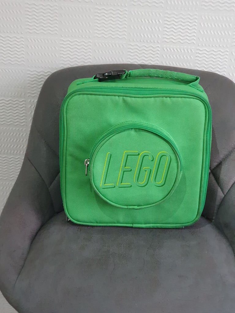 Lego bag and lunch box