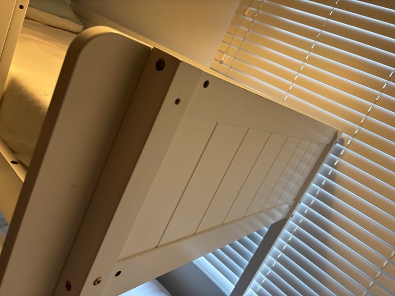 White Wooden Bunk Beds 