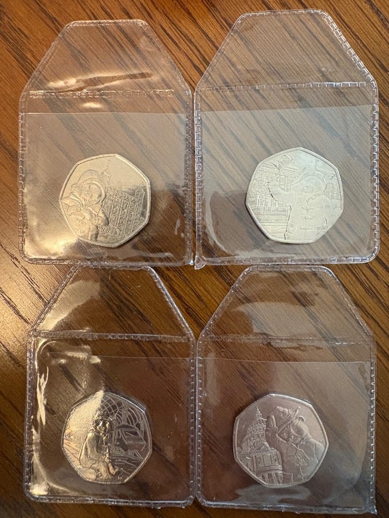 Collectible 50p coins Beatrix Potter, Paddington, Olympics etc