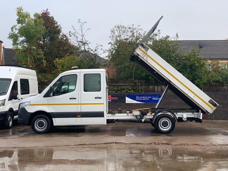 2021 MERCEDES BENZ SPRINTER 314 RWD ALLOY BODY DOUBLE / CREW CAB TIPPER 1 OWNER