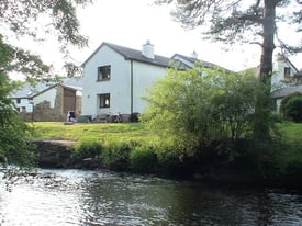 Large riverside 2 bed flat to let in beautiful location: converted watermill in Dunsford Nr Exeter