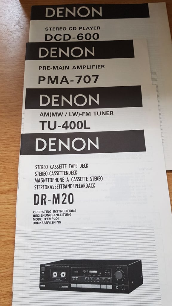 Denon Hifi Separates with speakers