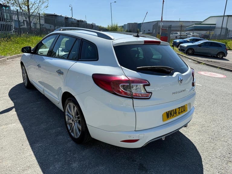 2014 14 REG RENAULT MEGANE GT LINE TOMTOM DCI 1.5 DIESEL WHITE ESTATE