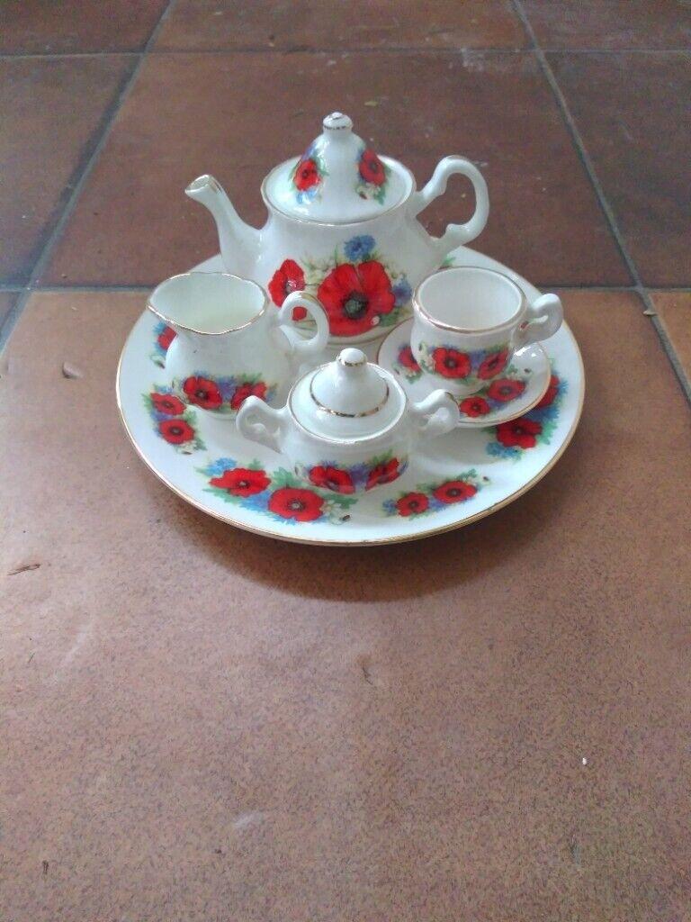 Miniature Fine China Tea Set