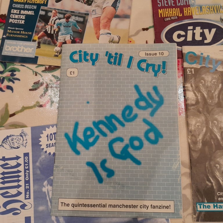 Manchester City programs, fanzines.