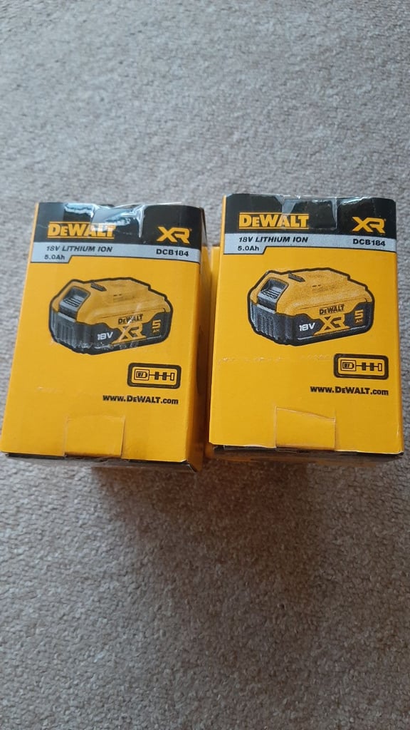 Dewalt 18v 5ah Battery. £40 each.