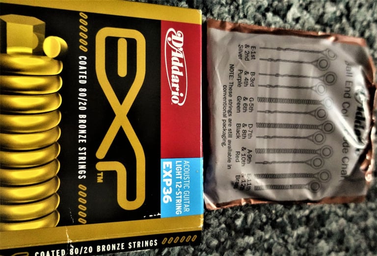 D'Addario EXP 36 - 12 String Set Guitar [Gauge 10- 47]