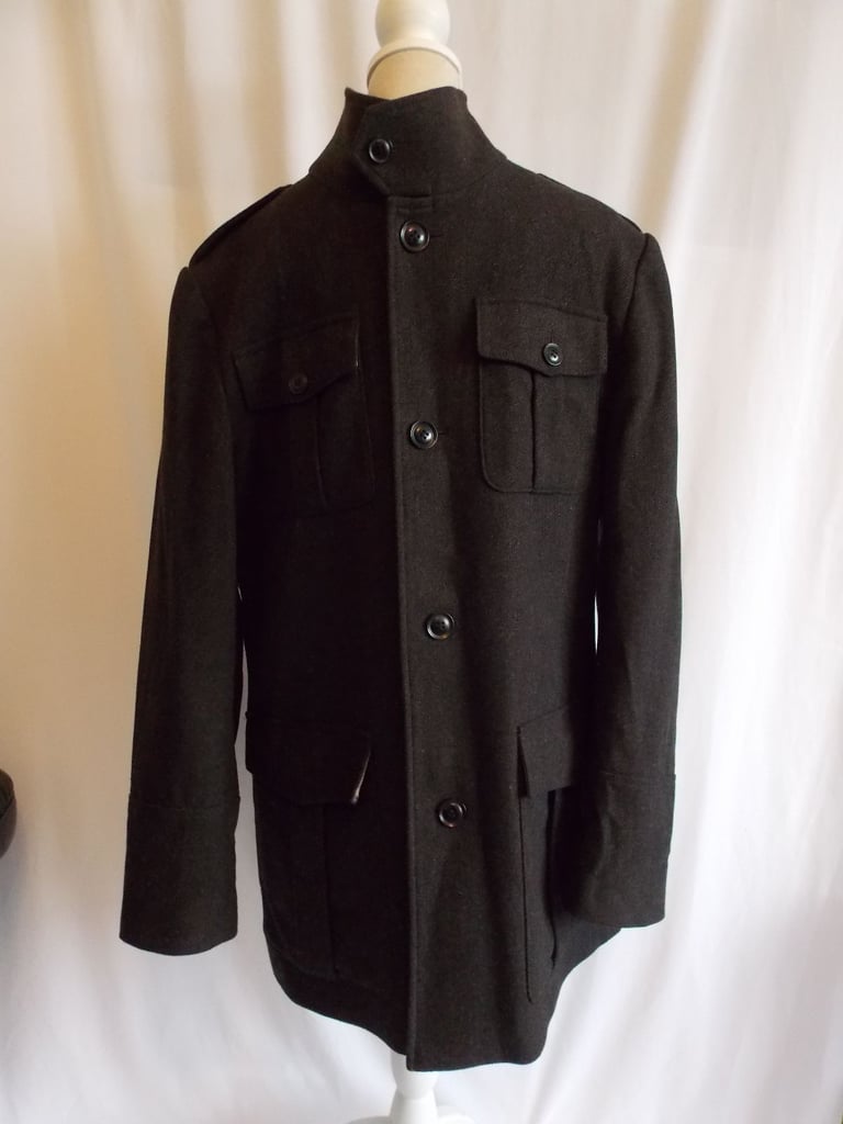 image for Marks and Spencers M&S Autograph MENS WOOL Mix Brown/Black Jacket Large 41"-43"