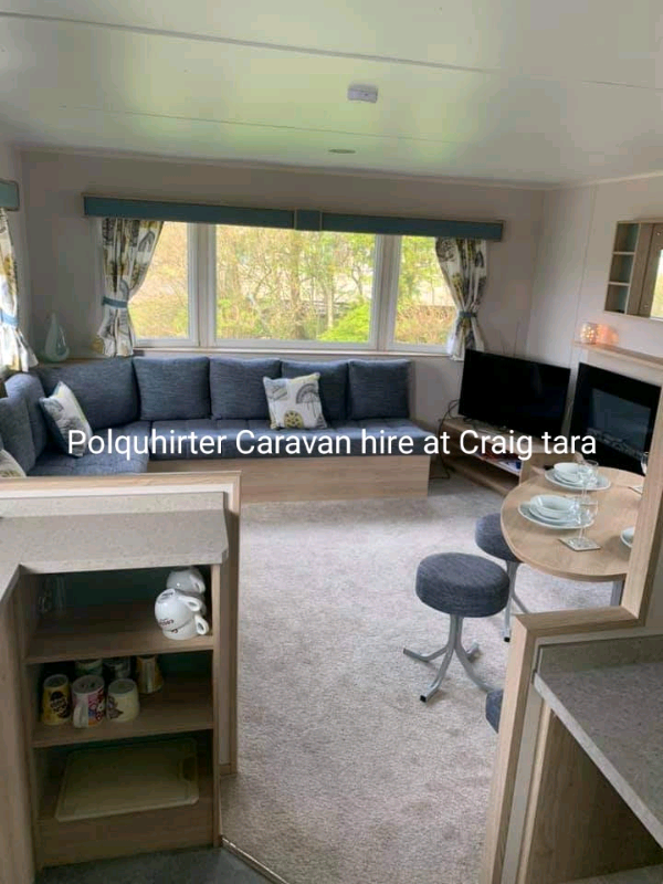 3 bedroom caravan to rent at Craig tara, pet friendly 