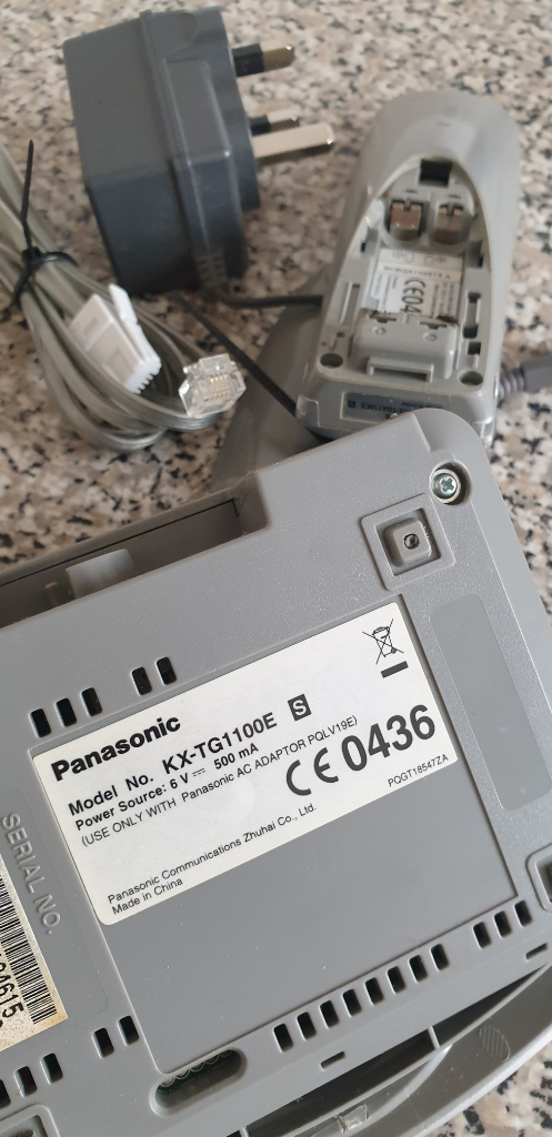 Panasonic KX-TG1100E Digital Cordless Phone Twin "Used/Good Condition!"