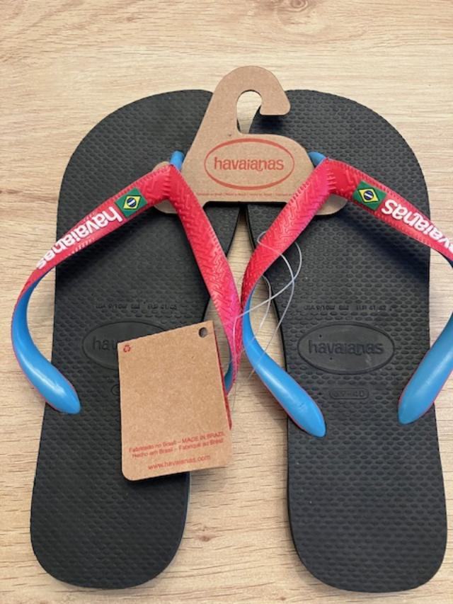 Kids Havannia Flip Flops BRAND NEW blue and red size 39/40