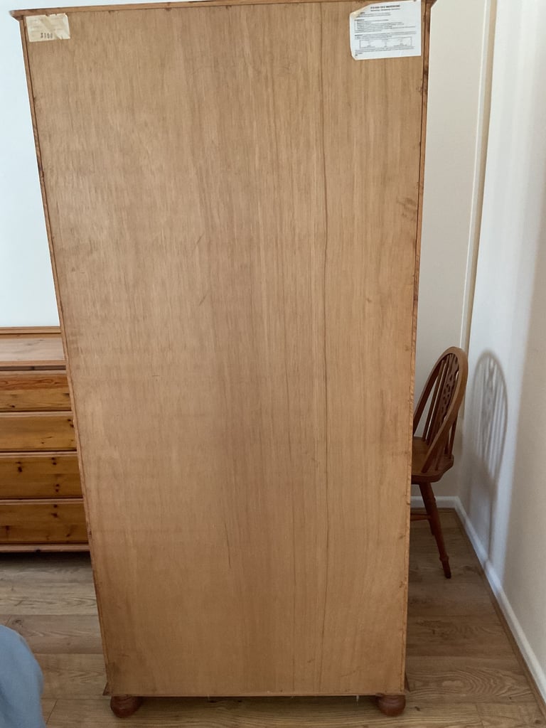 2 Door Pine Wardrobe