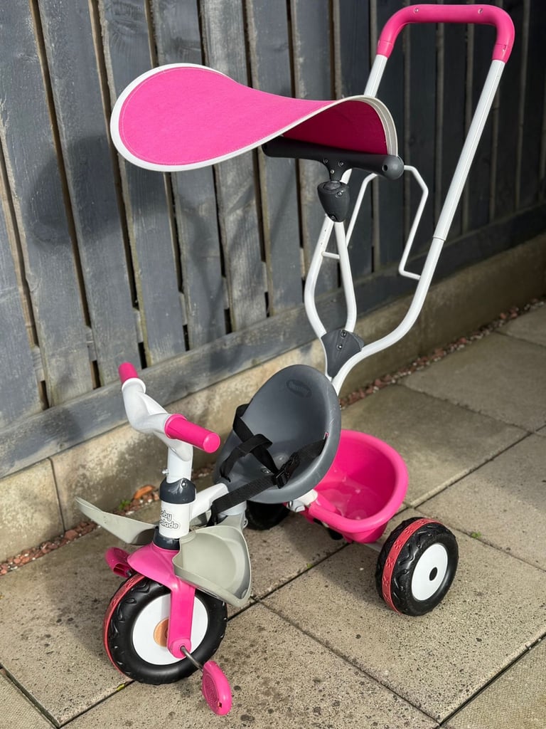 Kids Trike Smoby Baby Balade with parent control, Excellent condition 