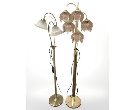 image for TWO BEAUTIFUL TALL STANDARD LAMPS - PLEASE READ FULL DESCRIPTION