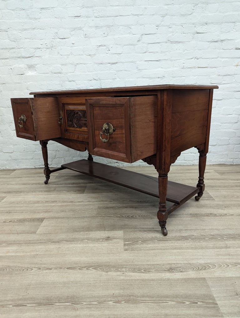 Edwardian mahogany sideboard hall table (DELIVERY AVAILABLE)