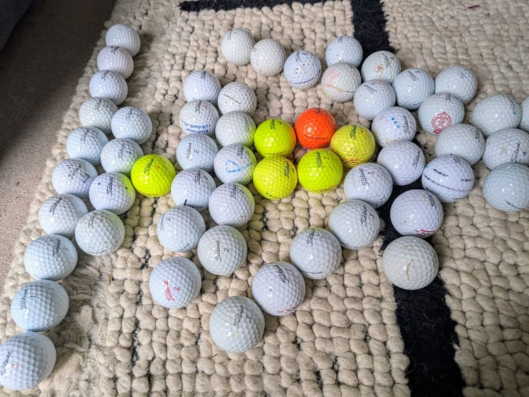 57 B Grade Titleist Golf Balls