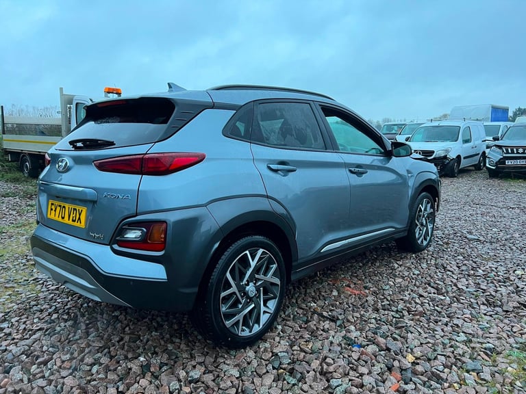 2020 HYUNDAI KONA PREMIUM HYBRID AUTOMATIC SILVER EURO 6 SALVAGE DAMAGED REPAIR 