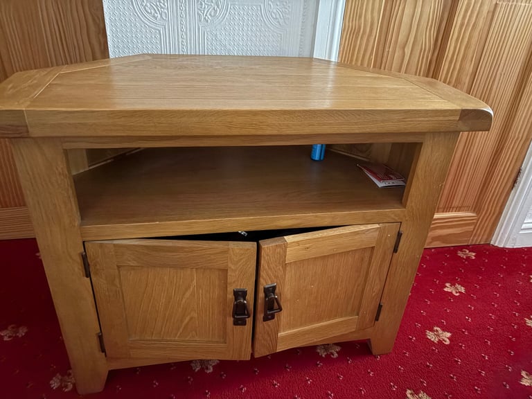 image for Solid wood coffee table and tv stand