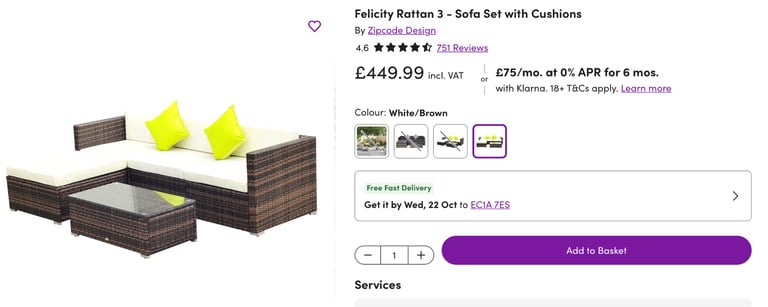 Outdoor Sofa Set 