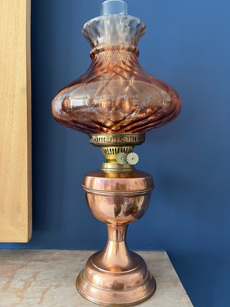 image for Vintage copper oil lamp