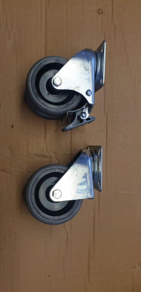 image for Industrial Double Wheeled Castors x 17 Sets of 4