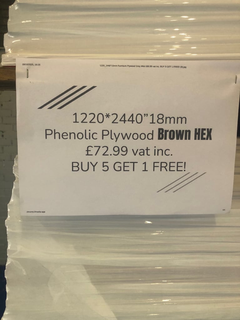 Trailer/Buffalo Plywood Board 2440mmx1220mm