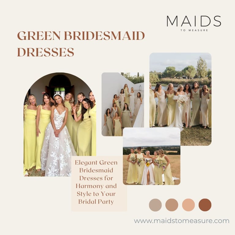 Elegant Green Bridesmaid Dresses for Harmony and Style to Your Bridal Party | Maids to Measure UK