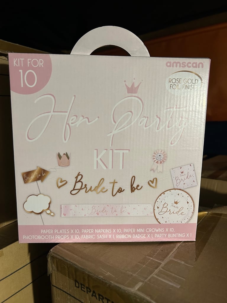image for 🎀 Hen Party Kit – Bride to Be (Set for 10 Guests) 🎀
