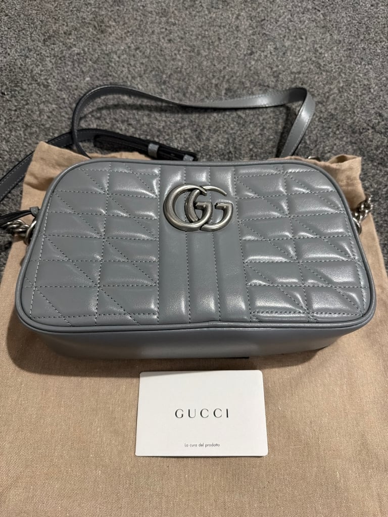 Gucci grey marmont bag