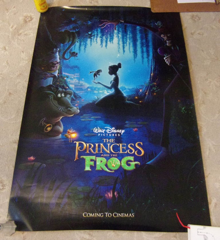 Disney The Princess & the frog Cinema quad poster 40x27"