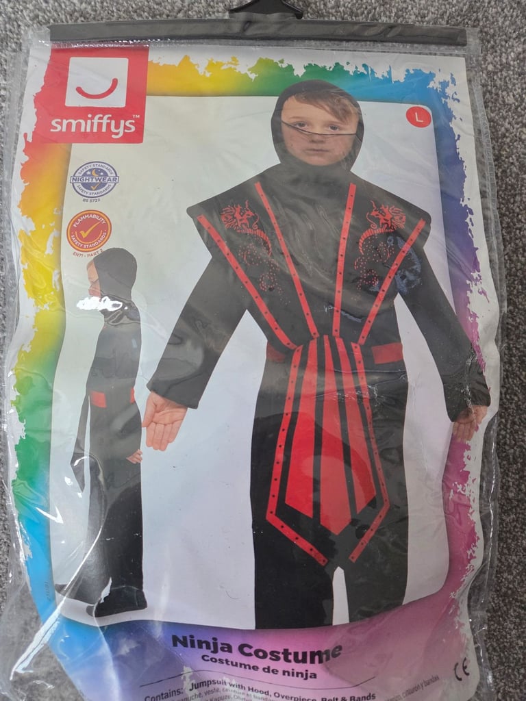 Kids Ninja Halloween costume Size Large