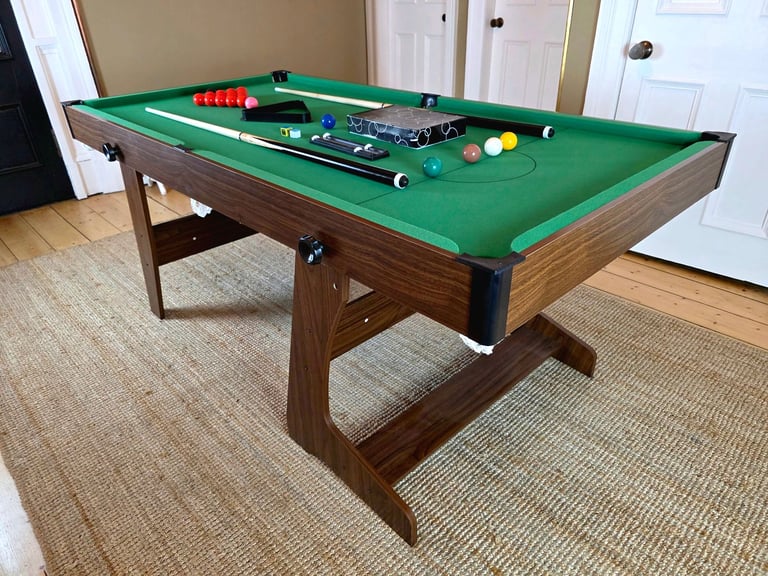 SNOOKER TABLE | 6ft | VERTICAL FOLDING | FOLDABLE | BILLIARDS | POOL