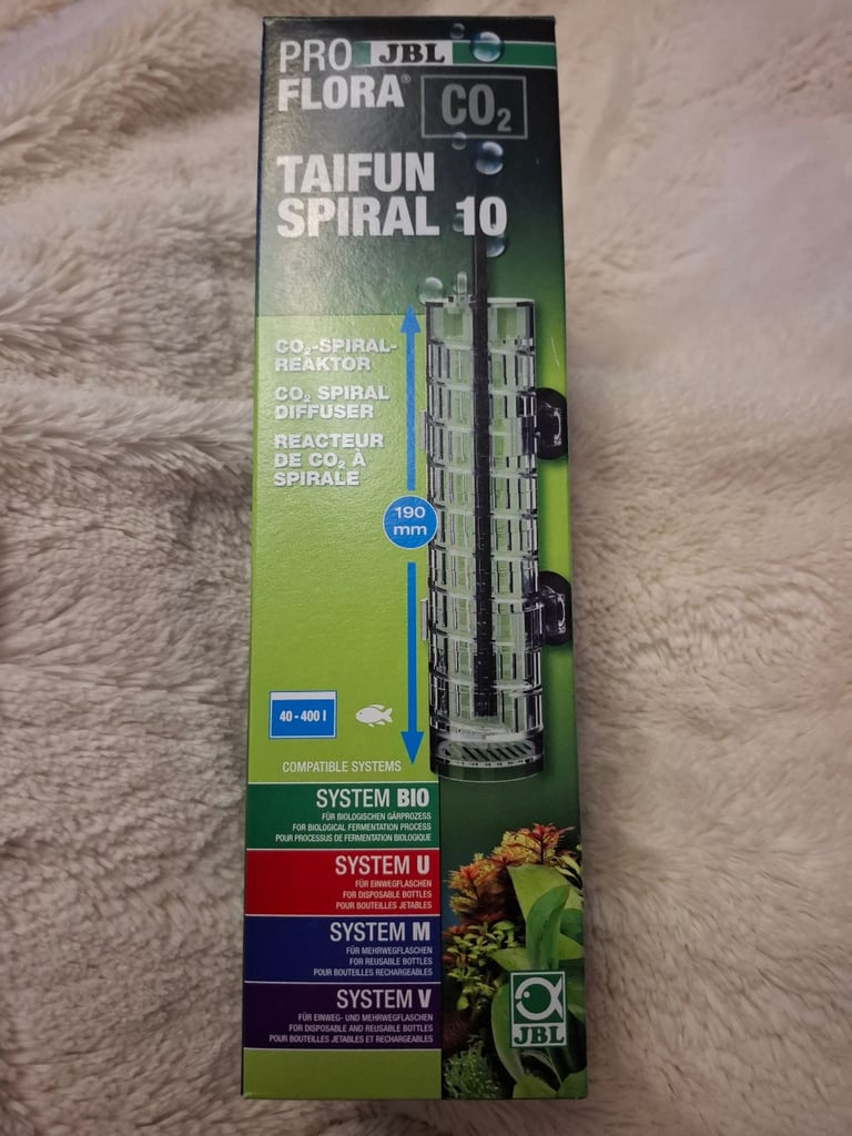 JBL PROFLORA CO2 TAIFUN SPIRAL 10, CO2 reactor diffuser for freshwater aquarium up to 400litress 