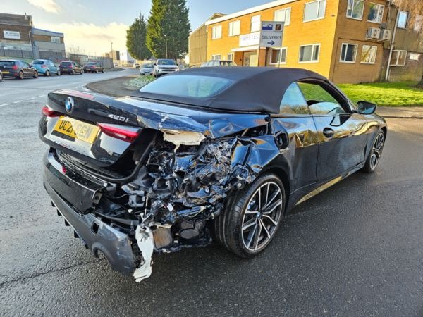 2021 21 BMW 4 Series 420i Convertible M Sport Auto Damaged Repairable Salvage