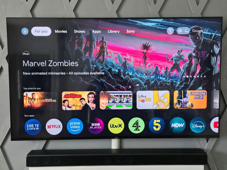Sony 75 inch Google Android 4K Ultra HD HDR Smart LED TV & Apps 2024 model