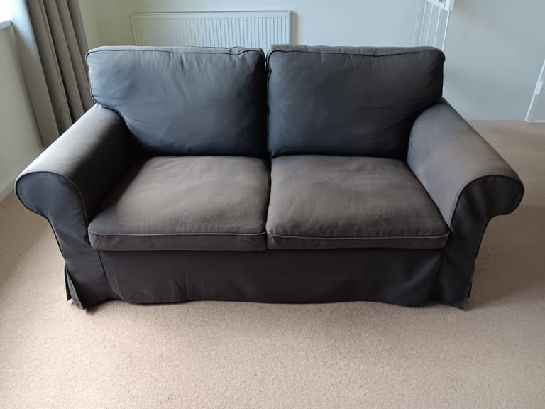 image for EKTORP 2-seat sofa, Hakebo dark grey