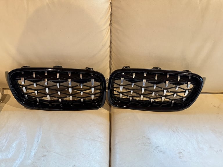 FOR BMW 3 SERIES F30 F31 FRONT BUMPER KIDNEY GRILL GRILLE CHROME DIAMOND 12-19