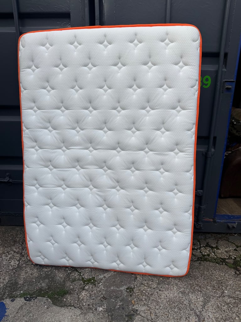 Purple Double Bed and Mattress + Headboard 