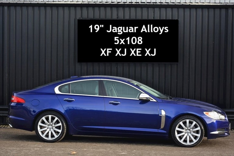 19" JAGUAR XF CARELIA ALLOYS WHEELS TYRES 5x108 8.5J XE XJ XK 
