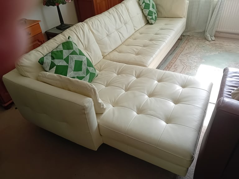 Leather dwell L Shaped sofa