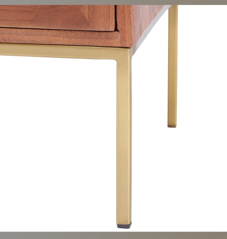 Acacia wood 4 door highboard