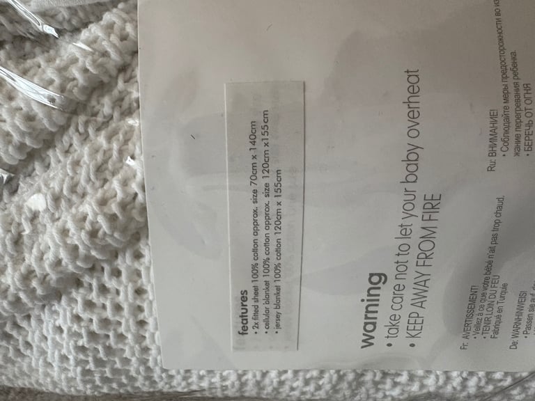 Cot Bed Starter Kit With Cot Bumper 