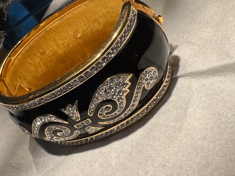 image for Swarovski vintage enamel bangle